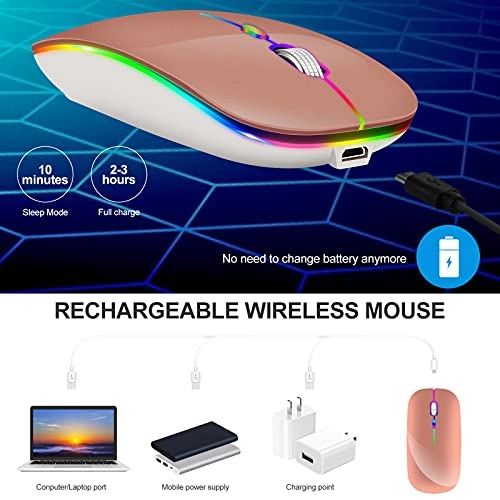LED Rechargeable Mouse - Bluetooth