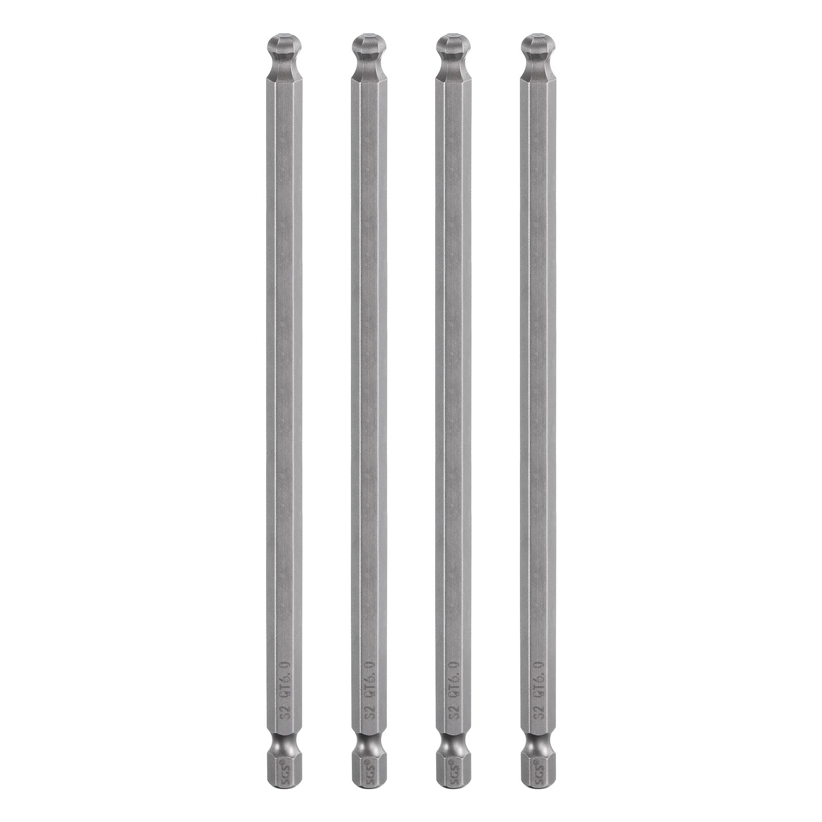 Ball End Hex Screwdriver Bit - 4pcs 150mm