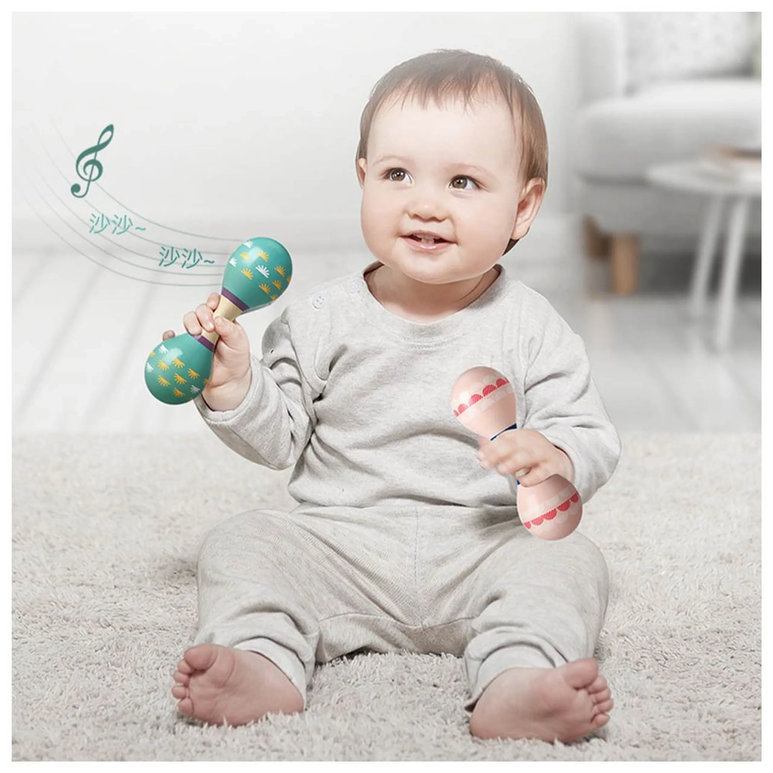 Baby Hammer Rattle - Suitable for 3 to 6 months
