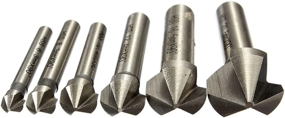 Countersink Drill Bit Set - high speed steel 4341 6pcs 6.3-20.5mm