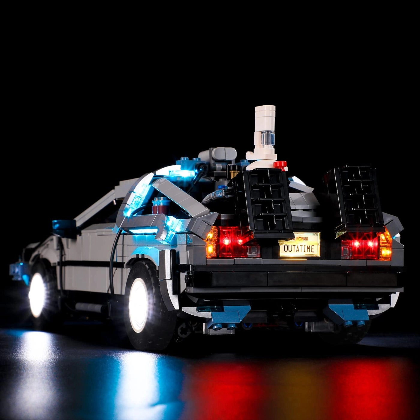 LED Lighting Kit for LEGO Back to The Future Time Machine 10300