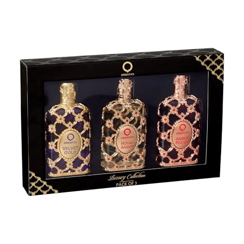 Amber Rouge Eau de Parfum - 30ml + Royal Amber Eau de Parfum + Velvet Gold Eau de Parfum