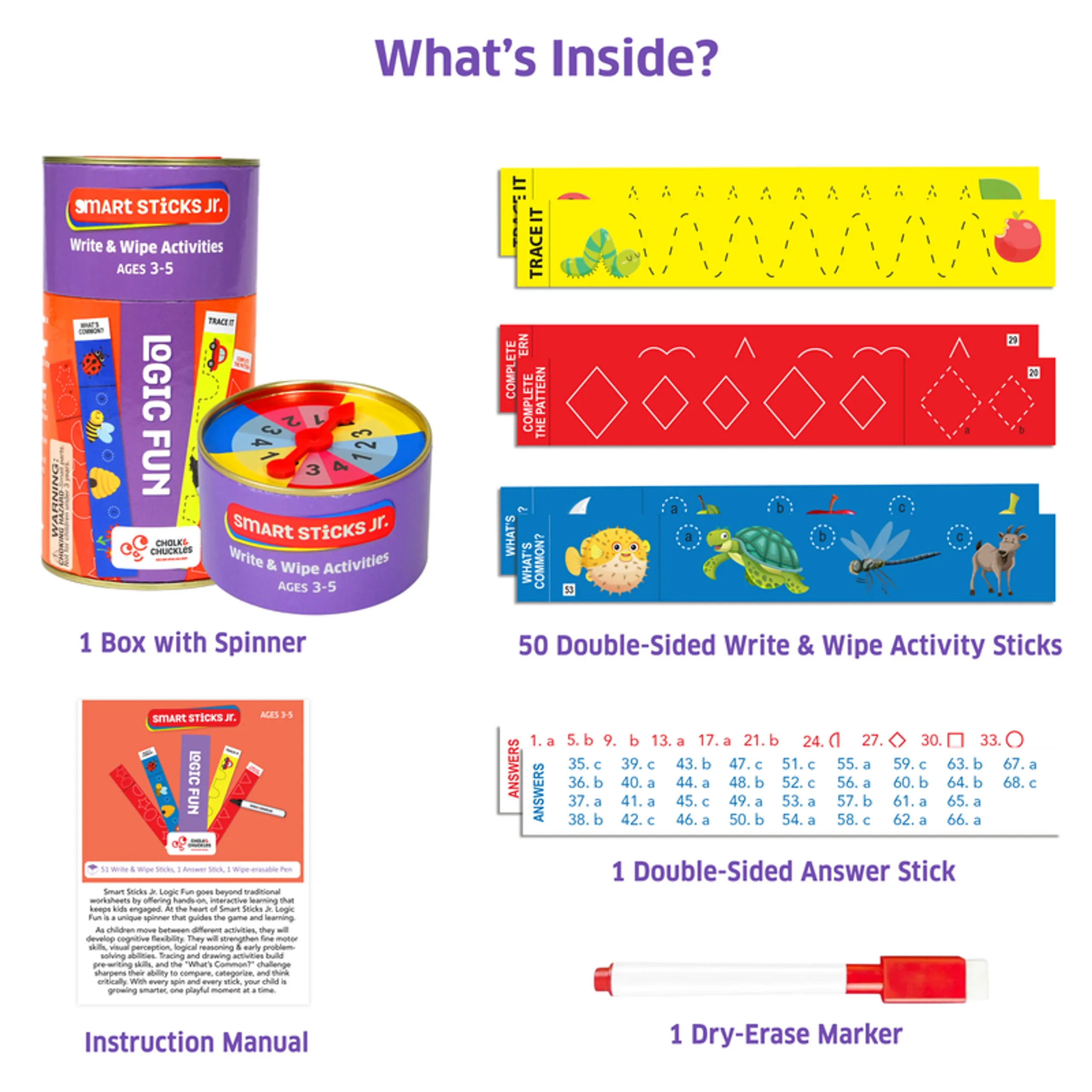 Smart Sticks Jr - 3 to 5 years