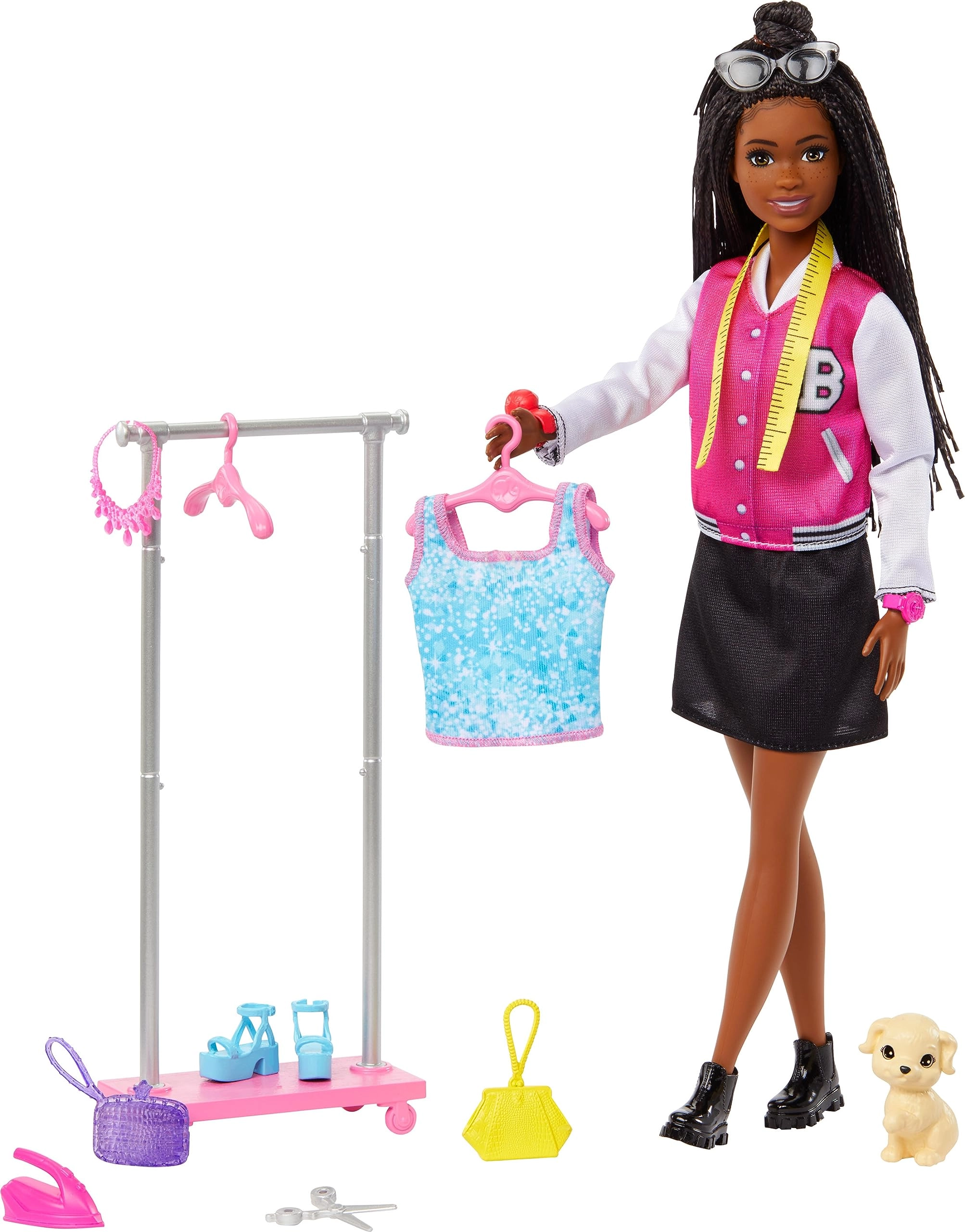 Barbie Brooklyn Roberts Stylist Doll - Multicolor 14 Pieces Ages 3+