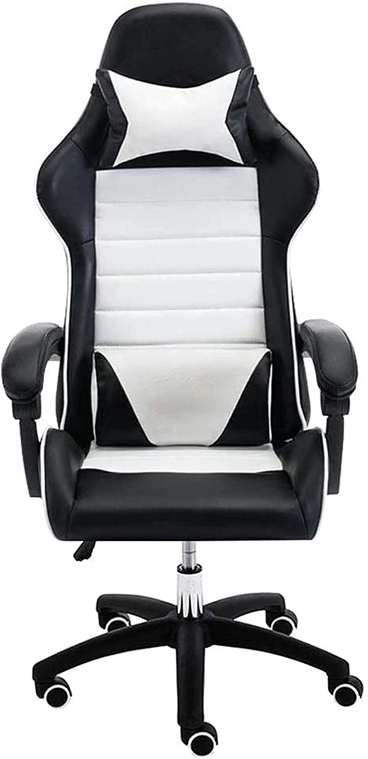 Desk Chair - PU Leather Brown High Back