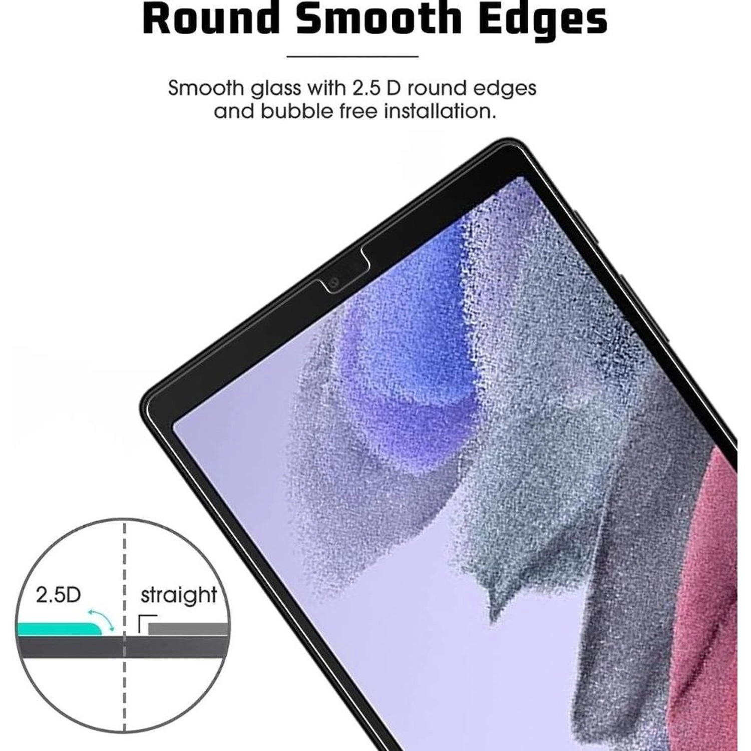 Edge-to-Edge Tempered Glass for Galaxy Tab A7 Lite