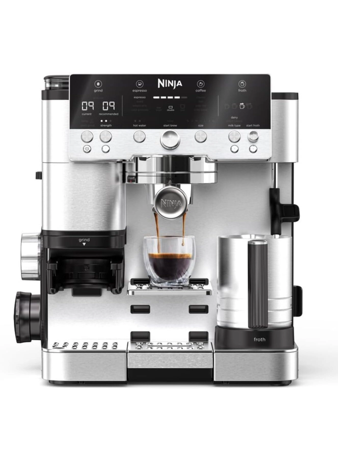 Luxe Premier - 3-in-1 integrated grinder frother