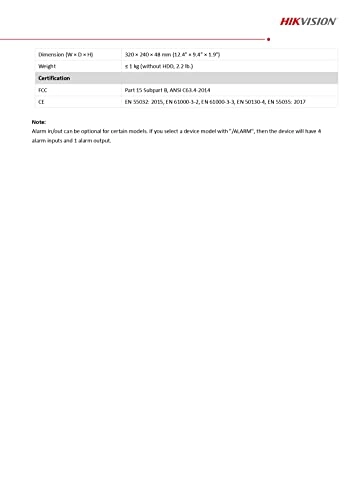 DS-7608NI-Q1 - 1 SATA 8 TB