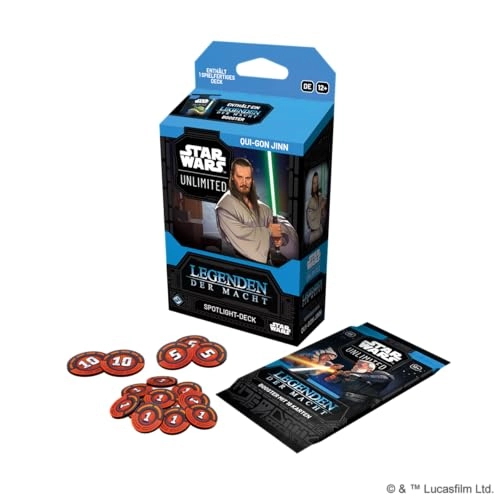 Star Wars: Unlimited - Legends of the Force - Spotlight Deck Qui-Gon Jinn - 50 cards 1 booster (German)