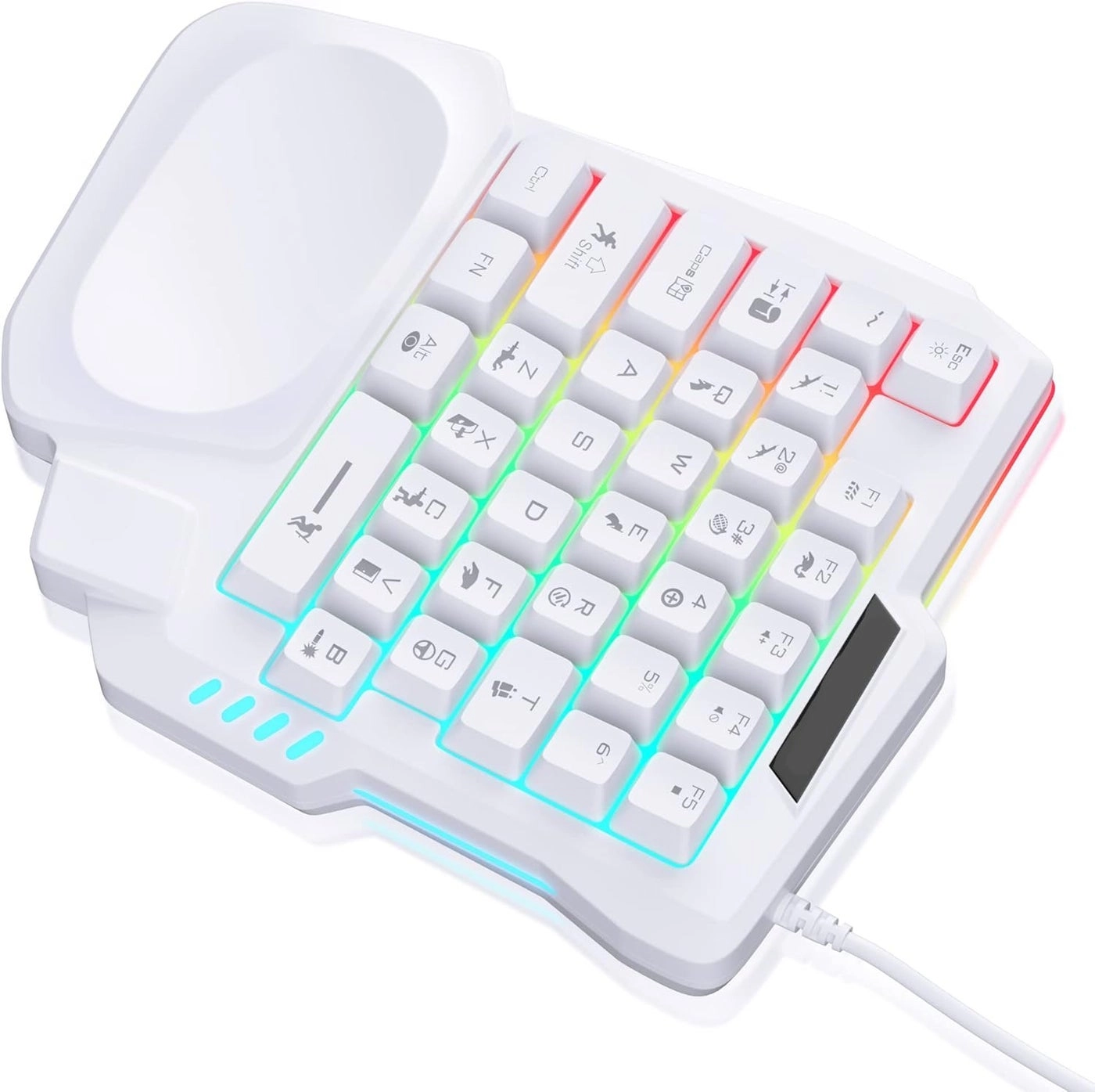 One Handed Gaming Keyboard - ergonomic RF|USB