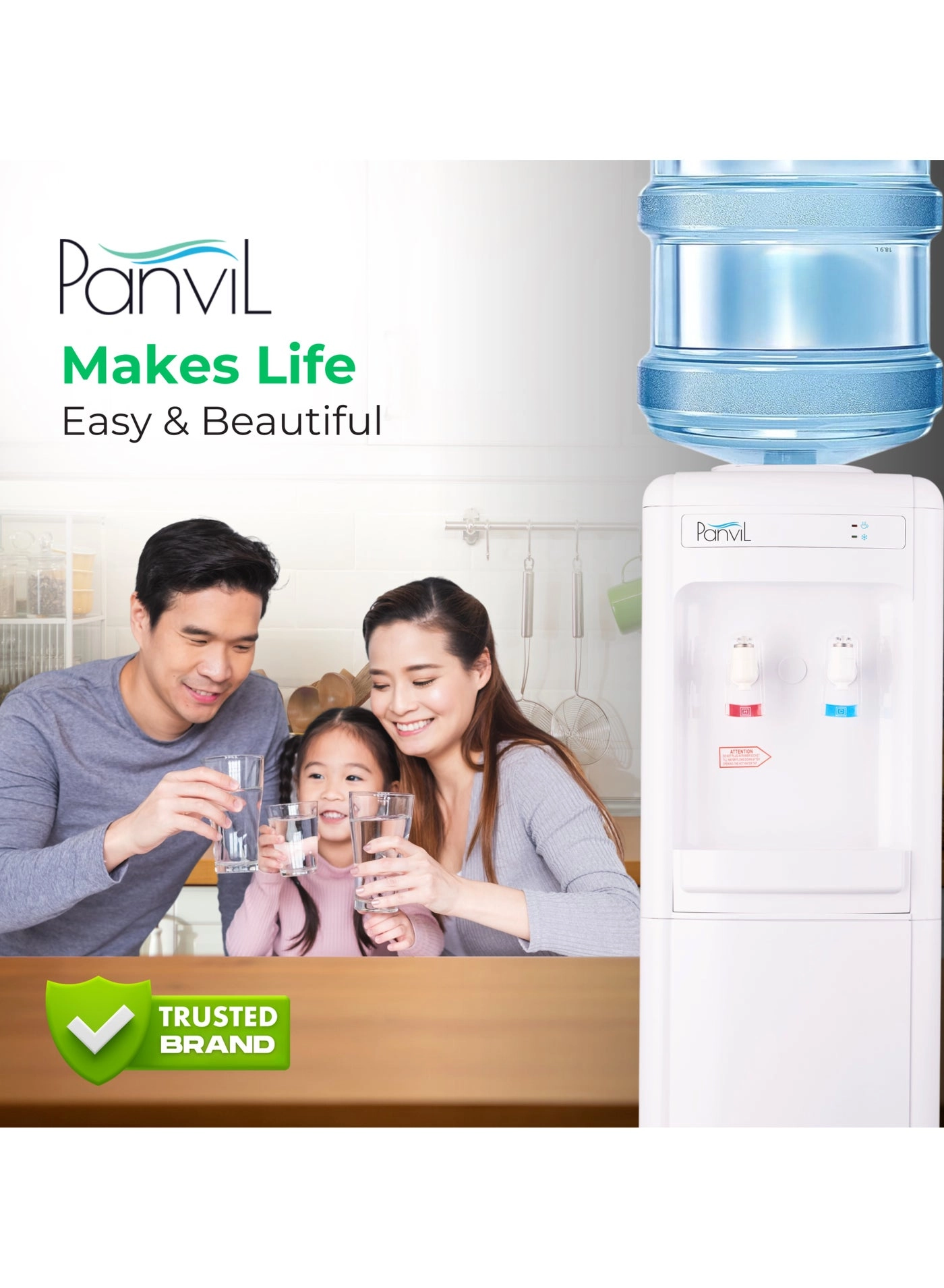 Hot & Cold Water Dispenser - Floor standing Compressor Cooling