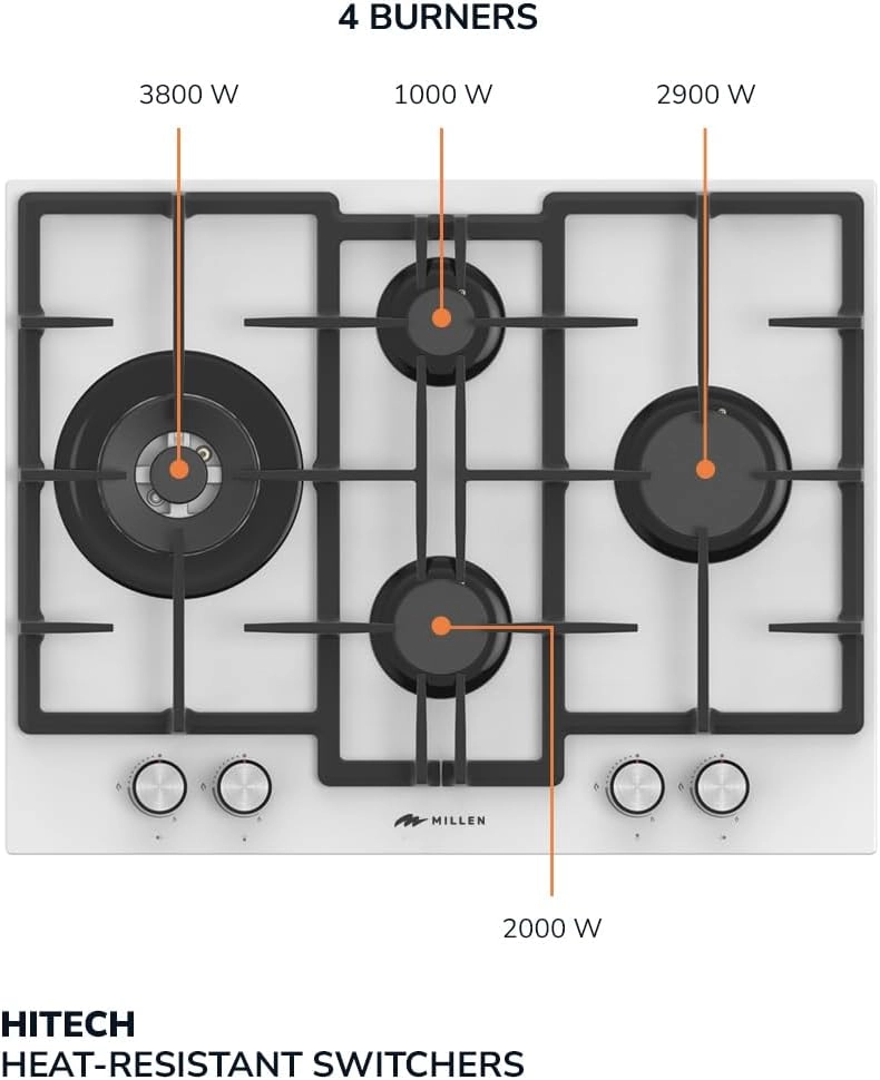 MGHG6502WH Gas hob