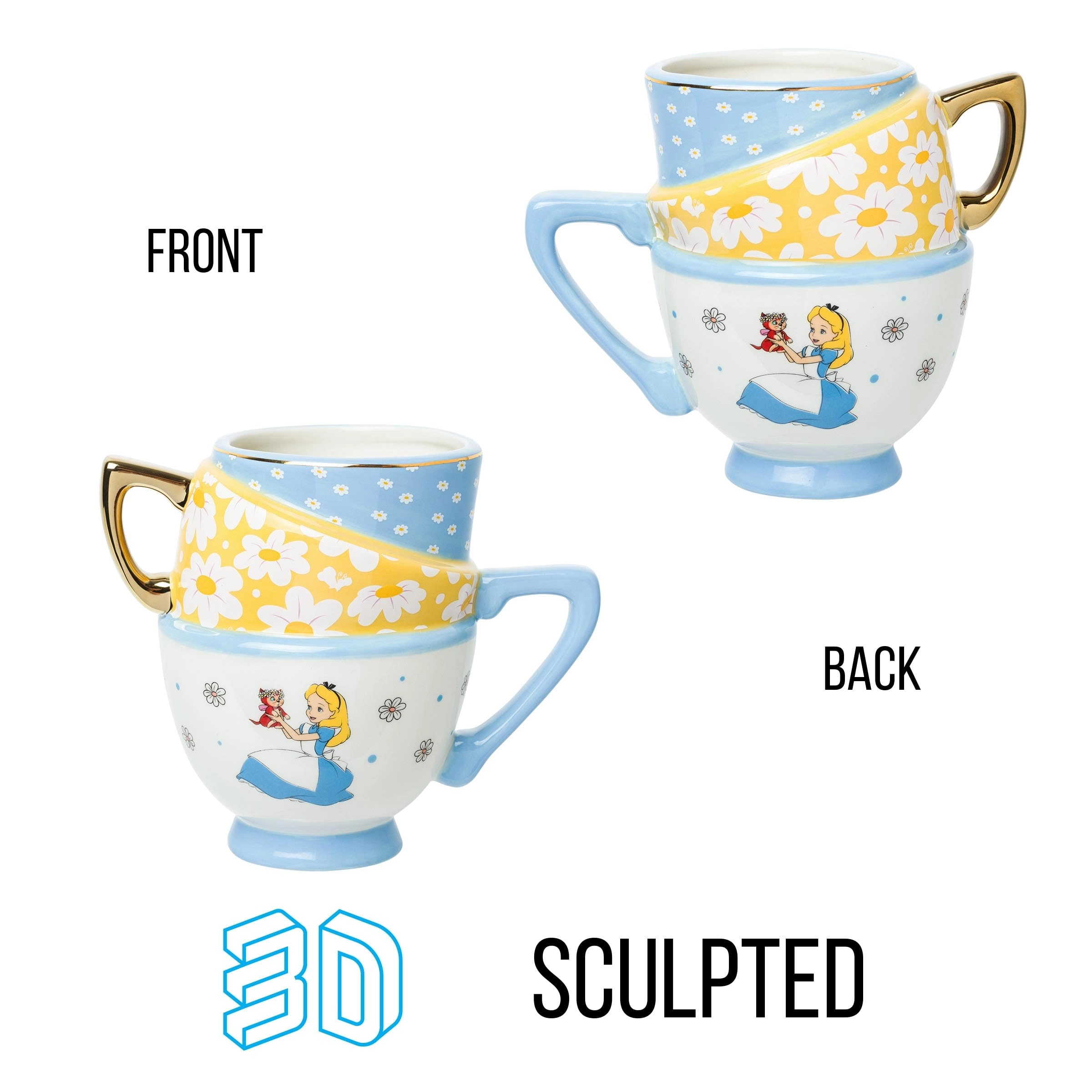 Alice in Wonderland and Dinah Mug - 1 pcs