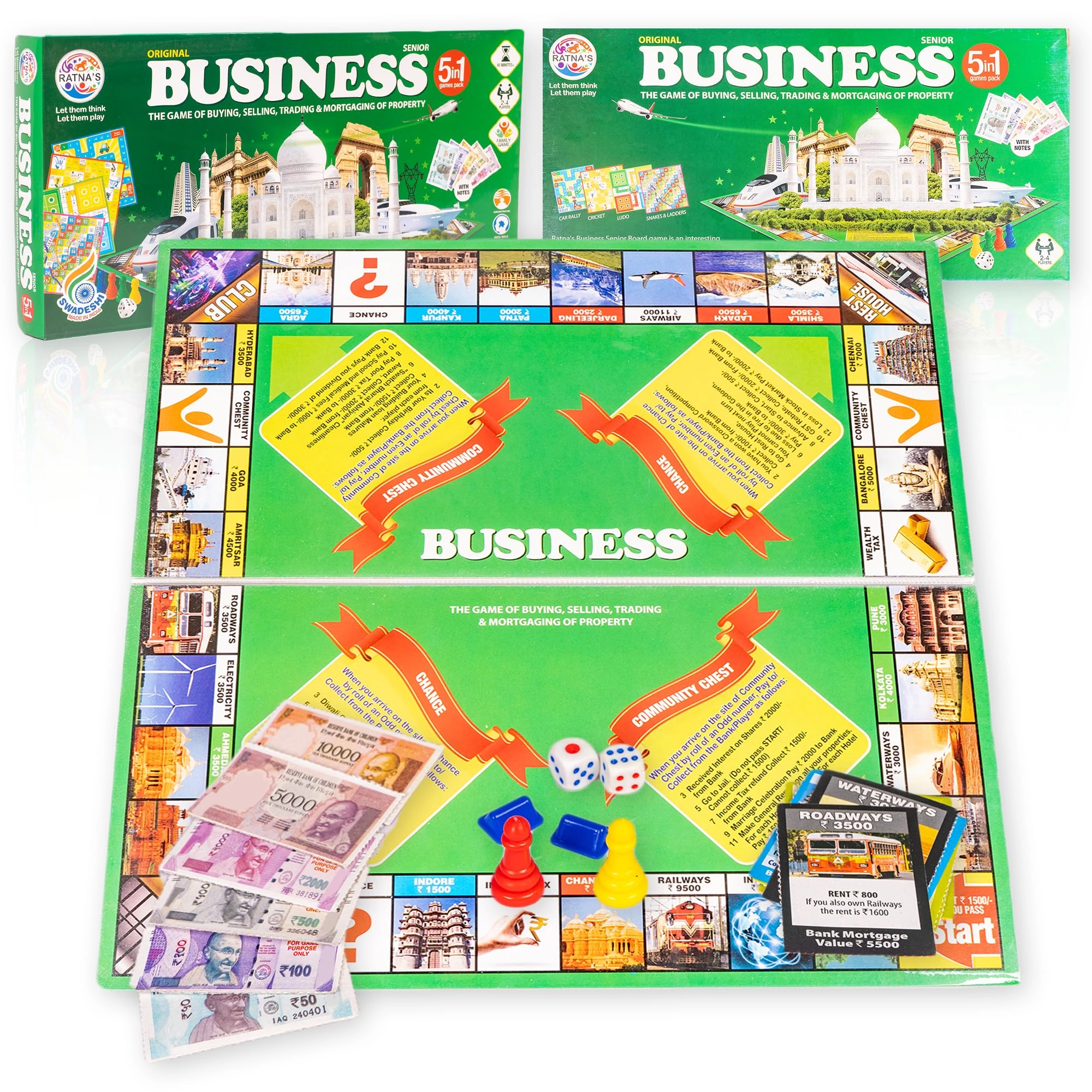 RATNA'S Strategy 5 in 1 Business Game - 5 years and up