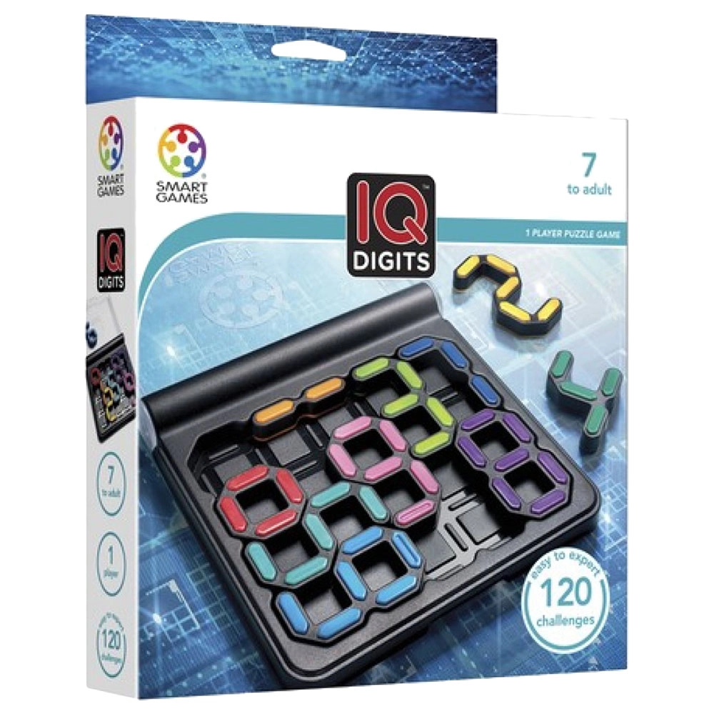 SmartGames IQ Digits - 120 Challenges Age 7+