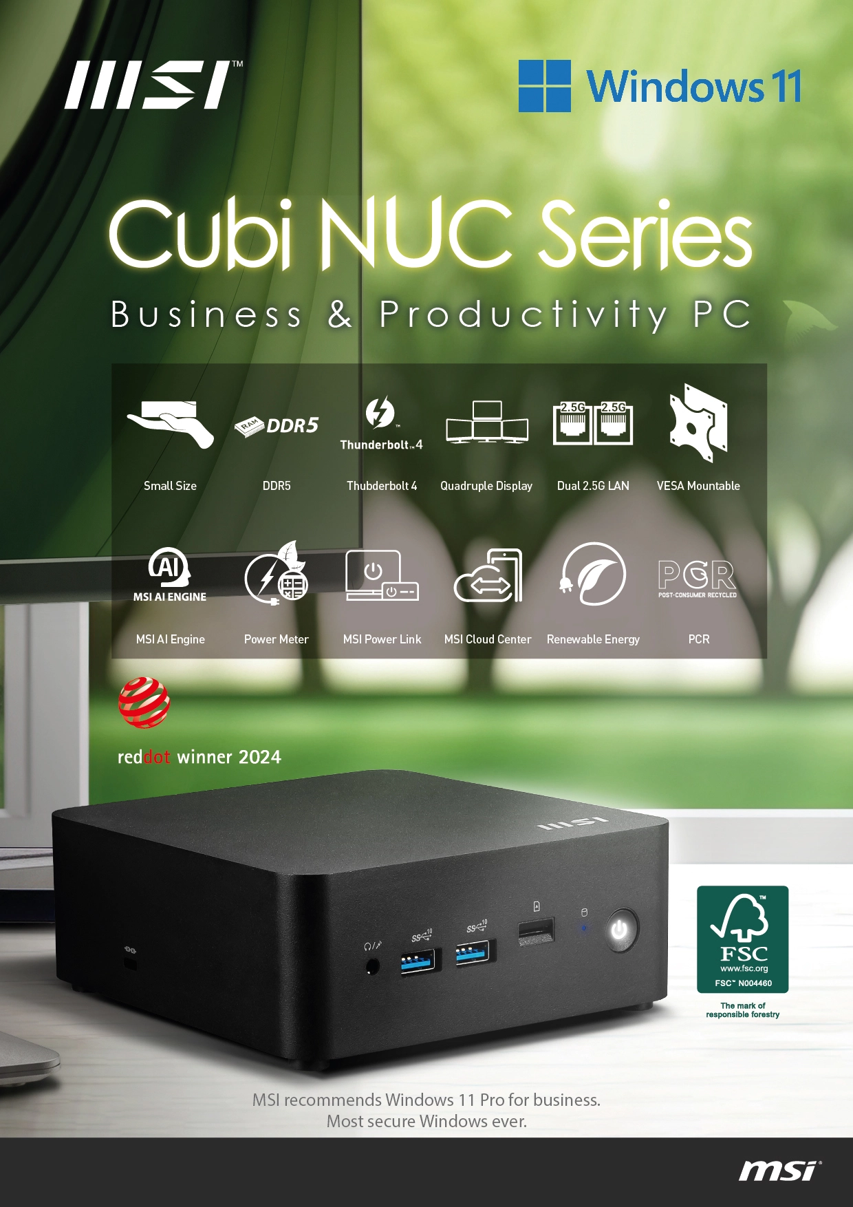 Cubi NUC - Core 3-100U 8GB 500GB