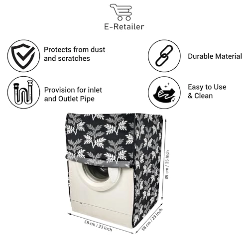 Front Load Washing Machine Cover - 8KG Polyester Green