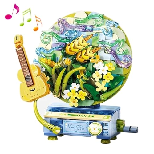 Flower Music Brick Building Se - Green Architecture Music Box