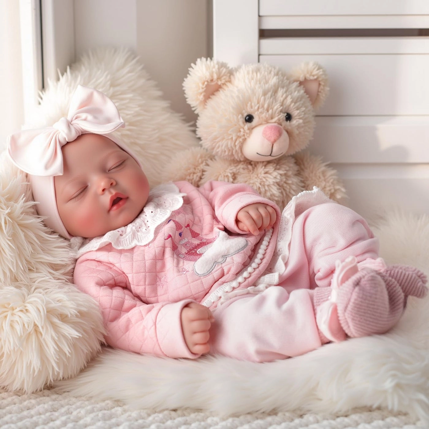 Reborn Baby Doll - 17 Inch Girl Sleeping