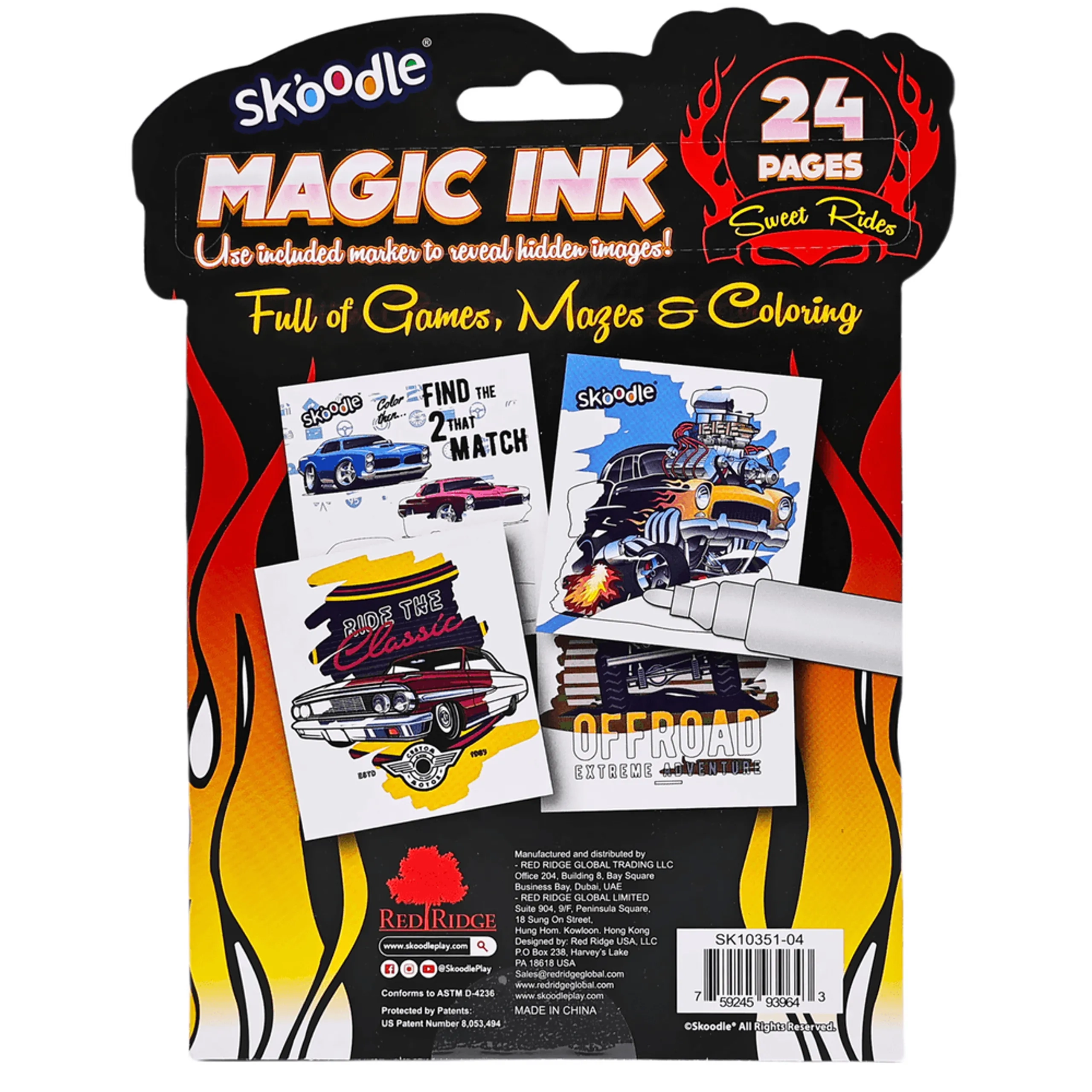 Magic Ink Activity Book With Marker - 1 Magic Marker