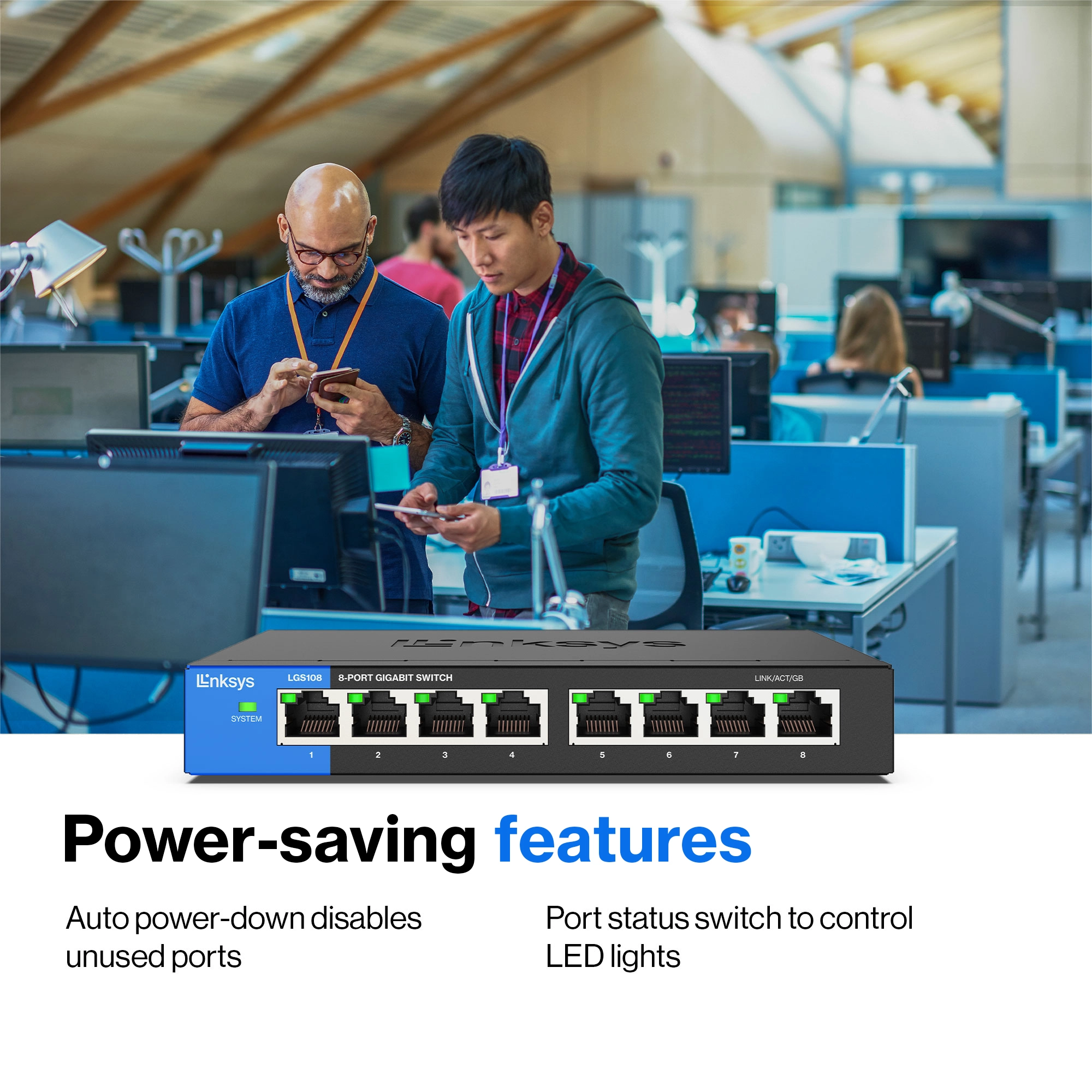 LGS108-EU-RTL 8-ports