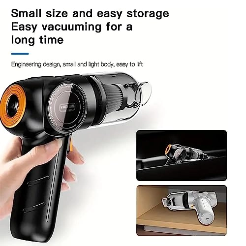 Mini Car Vacuum Cleaner - 9000PA Cordless Rechargeable
