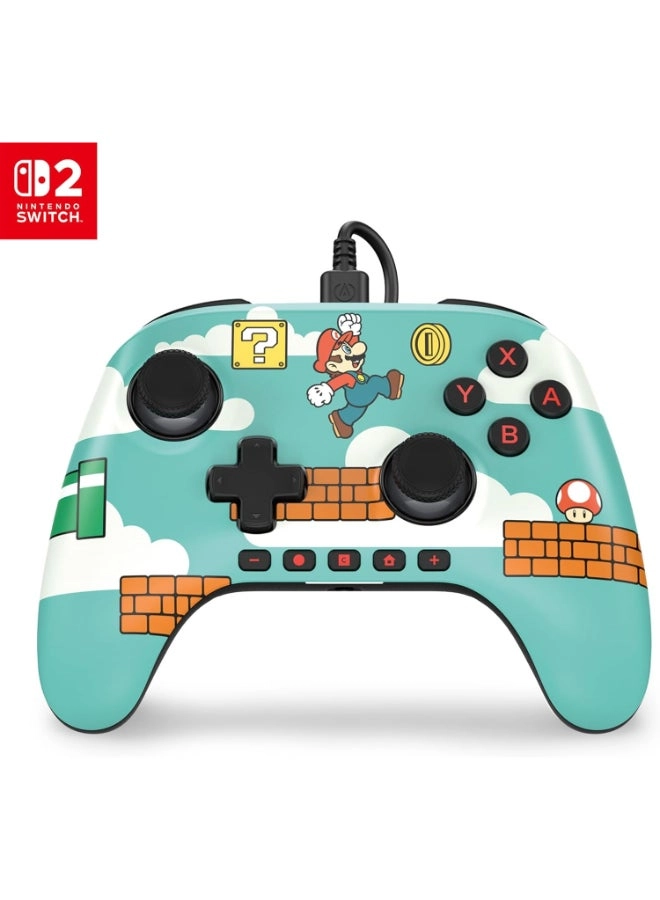 PowerA Switch 2 Advantage Wired Controller Mario Time