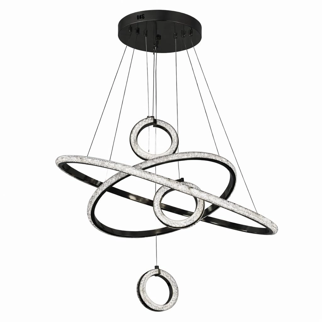 HS Bright Infinity Ring Chandelier - Dimmable