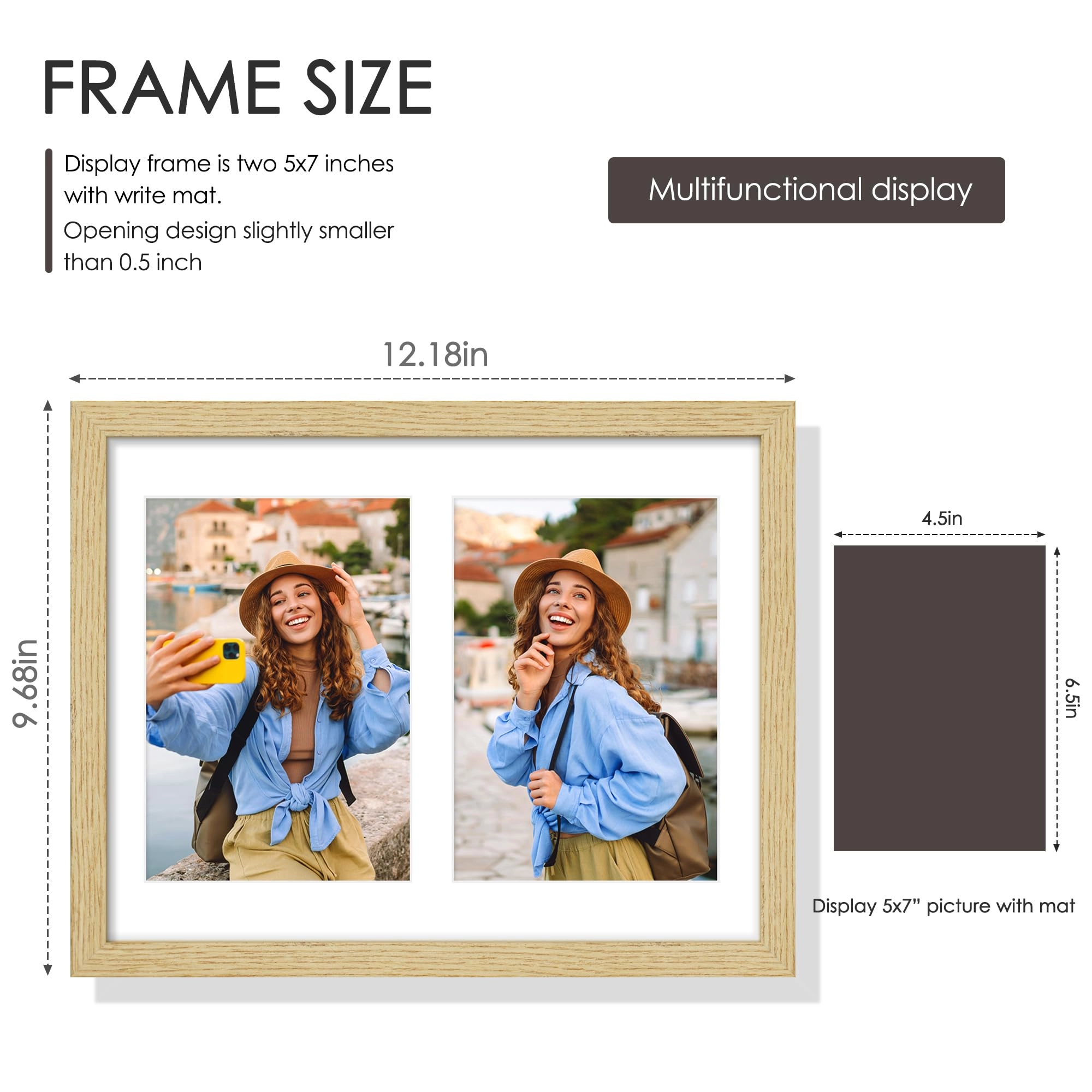 Double 5x7 Picture Frame