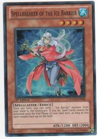 Yu-Gi-Oh! Spellbreaker of the Ice Barrier HA03-EN048 - Hidden Arsenal 3 Unlimited Edition
