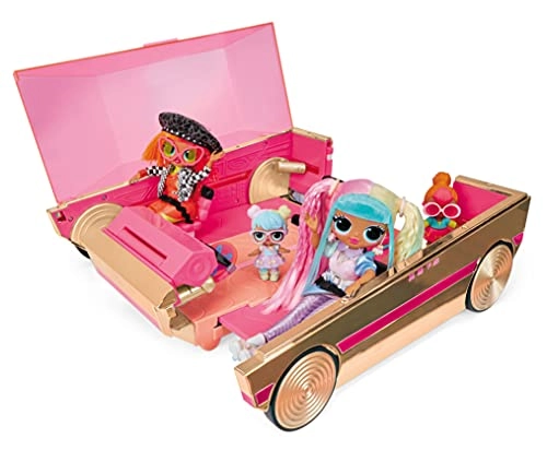 3-In-1 Party Cruiser - Rose Gold Pink Trim Magic Black Lights Ages 4+