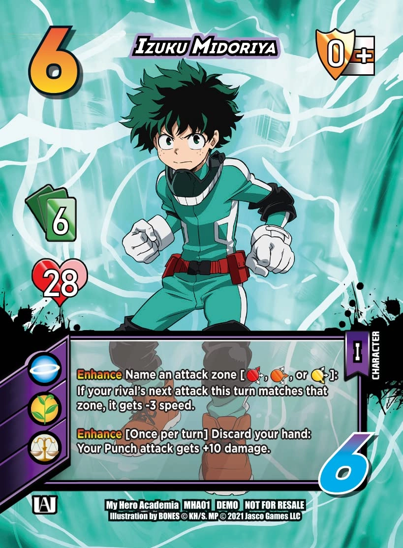 My Hero Academia Collectible Card Game Izuku Midoriya vs. Katsuki Two Player Rival Decks - 104-card starter set