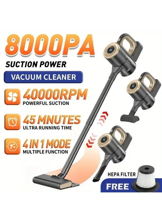 4-in-1 Wireless Handheld Vacuum Cleaner - 2000mAh
