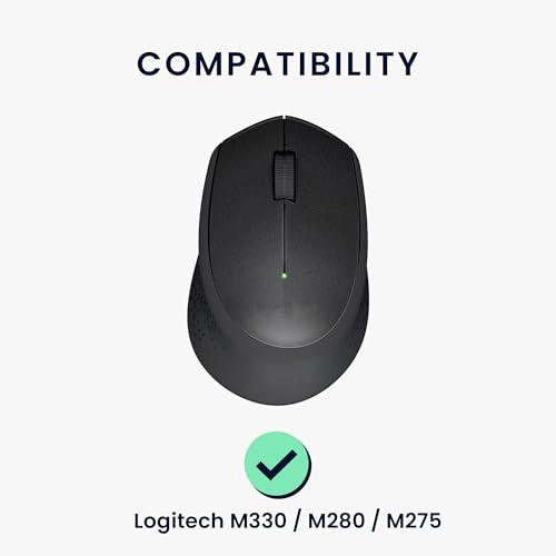 Replacement Mouse Feet Set - Compatible with Logitech M330/M280/M275 Black