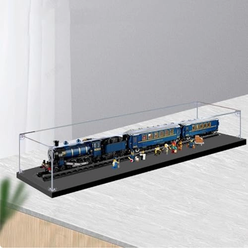 Acrylic Clear Display Case for LEGO 21344 Orient Express Model - 3mm thickness Dustproof