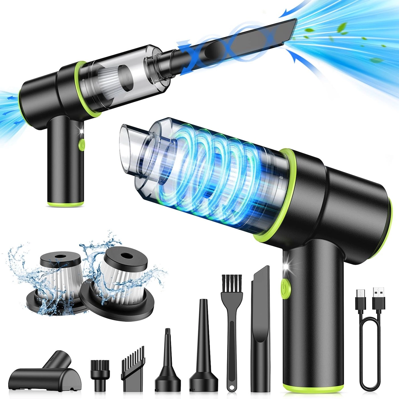 CODN Handheld Car Vacuum - 12000PA Cordless