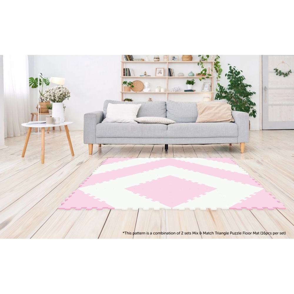 Triangle Puzzle Floor Mat - 10m+ 16Pcs