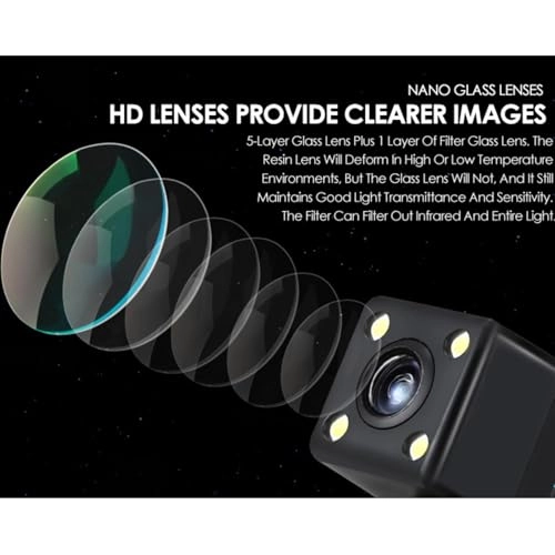 Universal Car Reversing Camera - Night vision 720p