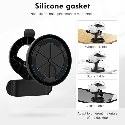 VR Stand Holder - Universal Headset Dock Round Base