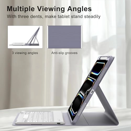 Keyboard Case with Pencil Holder for iPad Pro 13-inch (M4, 2024)