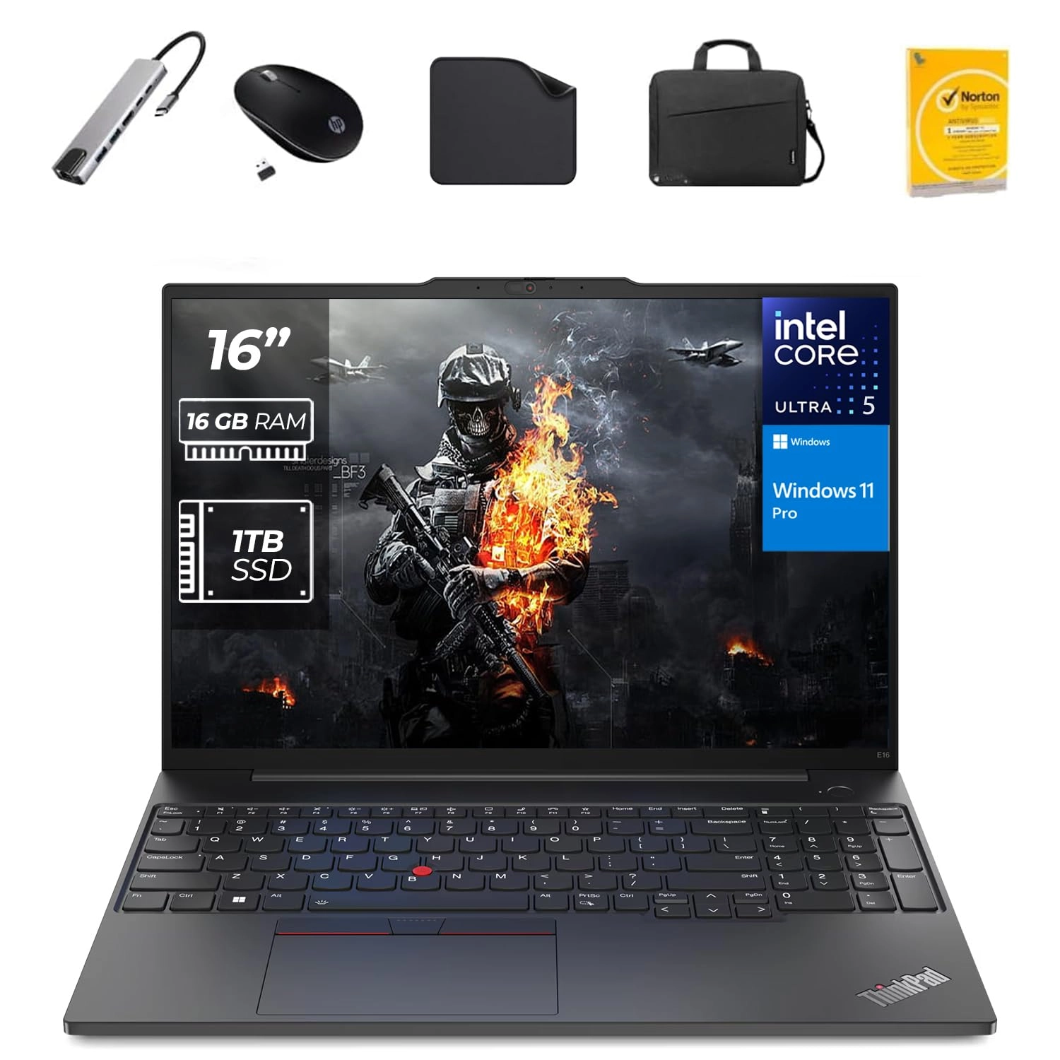 Lenovo ThinkPad E16 Gen 2 21MA000BGP - 16'' Core Ultra 5-125U 16GB DDR5 1TB SSD