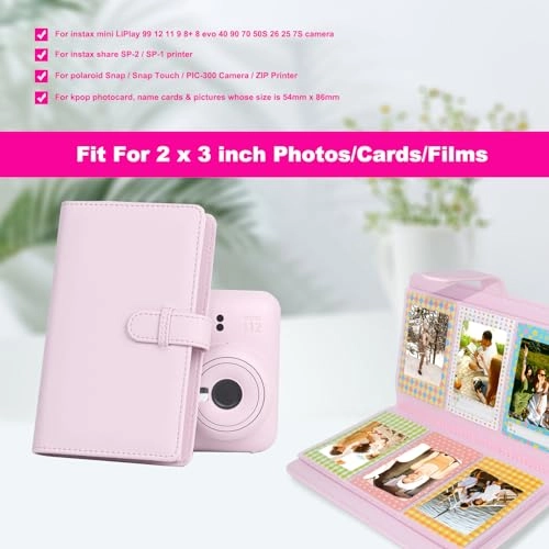2x3" 108 Pockets PU Leather Photo Album