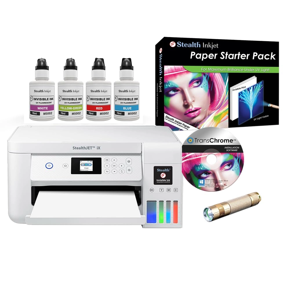 VersaCheck ST-C2100iX + Stealth T502 + Stealth iX Paper + TransChrome + UV Display Light