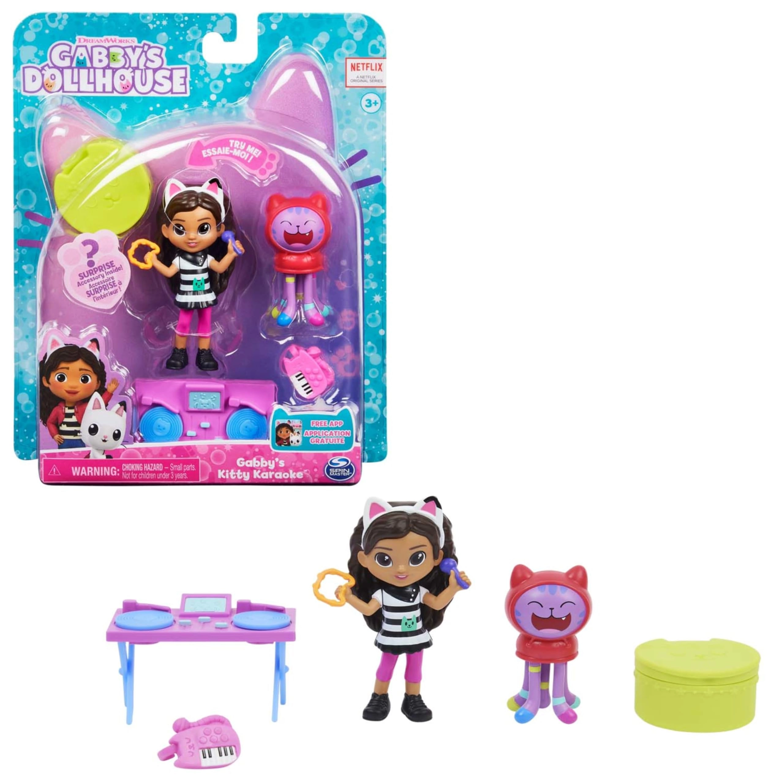 Spin Master Kitty Karaoke Set - 2 Toy Figures 2 Accessories Ages 3+
