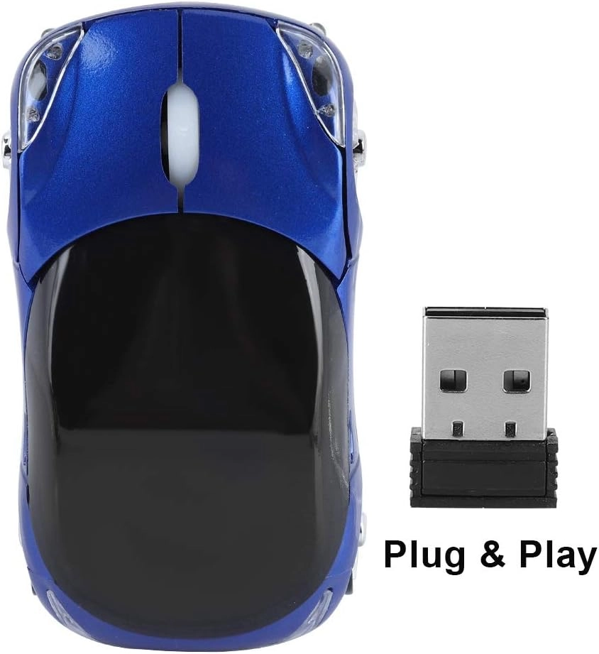 e Sport Car Shaped Wireless Mouse - 2.4G Wireless