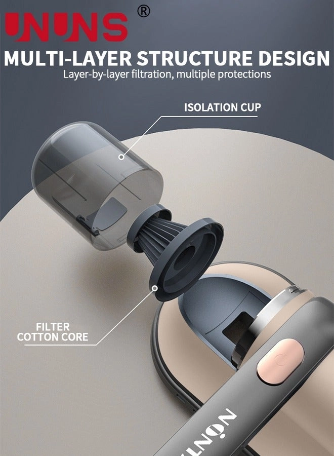 Bed UV Vacuum Cleaner - 12KPa Black