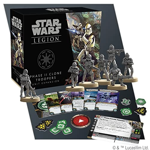 Star Wars: Legion: Phase II Clone Troopers Unit Expansion - Tabletop Miniatures Strategy Game