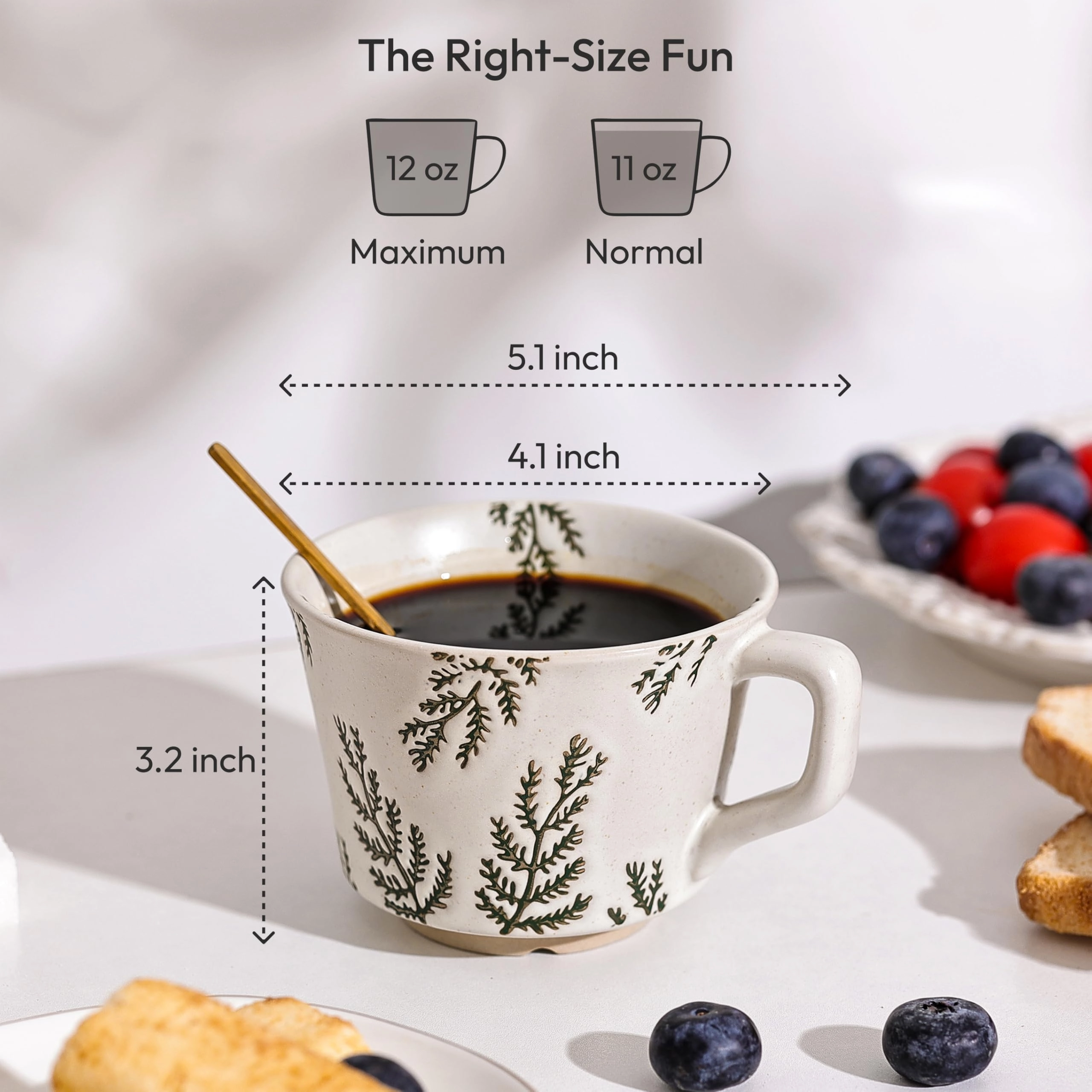 Floral Reusable Cup - 4 pcs - Butterfly Grass Ivy and Leaf