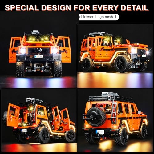 LED Light Kit for LEGO Mercedes-Benz G 500 Professional Line 42177 - Plastic 5V