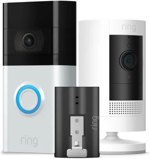 TransTech Stick Up Cam - Battery + Video Doorbell - 1080p HD